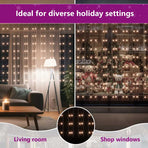 LED Curtain Fairy Lights 3x3m 300 LED Warm White 8 Function