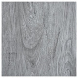 Self-adhesive Flooring Planks 20 pcs PVC 1.86 m² Light Grey - Top-Down View