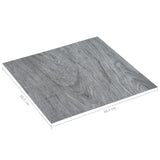 Self-adhesive Flooring Planks 20 pcs PVC 1.86 m² Light Grey - Close-Up Angle