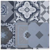 Self-adhesive Flooring Planks 20 pcs PVC 1.86m² Coloured Pattern - Top-Down View