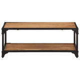 Coffee Table 90x45x35 cm Solid Acacia Wood - Front View