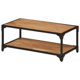 Coffee Table 90x45x35 cm Solid Acacia Wood - Close-Up Angle