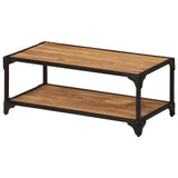 Coffee Table 90x45x35 cm Solid Acacia Wood - Rear View