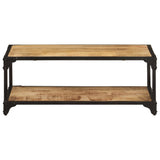 Coffee Table 90x45x35 cm Solid Rough Mango Wood