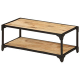 Coffee Table 90x45x35 cm Solid Rough Mango Wood - Extra Image