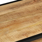Coffee Table 90x45x35 cm Solid Rough Mango Wood - 45-Degree Angle