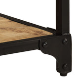 Coffee Table 90x45x35 cm Solid Rough Mango Wood - Close-Up Angle