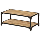 Coffee Table 90x45x35 cm Solid Rough Mango Wood