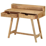 Desk 100x45x90 cm Solid Rough Mango Wood - Side View