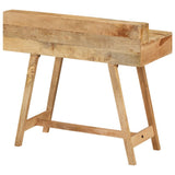 Desk 100x45x90 cm Solid Rough Mango Wood - Top-Down View