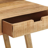 Desk 100x45x90 cm Solid Rough Mango Wood - 45-Degree Angle