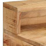 Desk 100x45x90 cm Solid Rough Mango Wood - Close-Up Angle