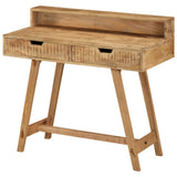Desk 100x45x90 cm Solid Rough Mango Wood - Extra Image