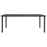 7 Piece Outdoor Dining Set Steel Anthracite - Extra Image