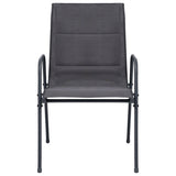5 Piece Outdoor Dining Set Steel Anthracite