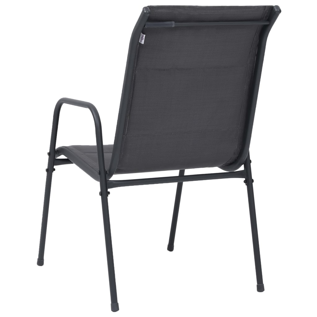 5 Piece Outdoor Dining Set Steel Anthracite