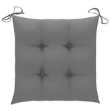 Stackable Garden Chairs with Cushions 6 pcs Solid Teak Wood