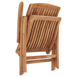 Reclining Folding Chairs 8 pcs Solid Teak Wood