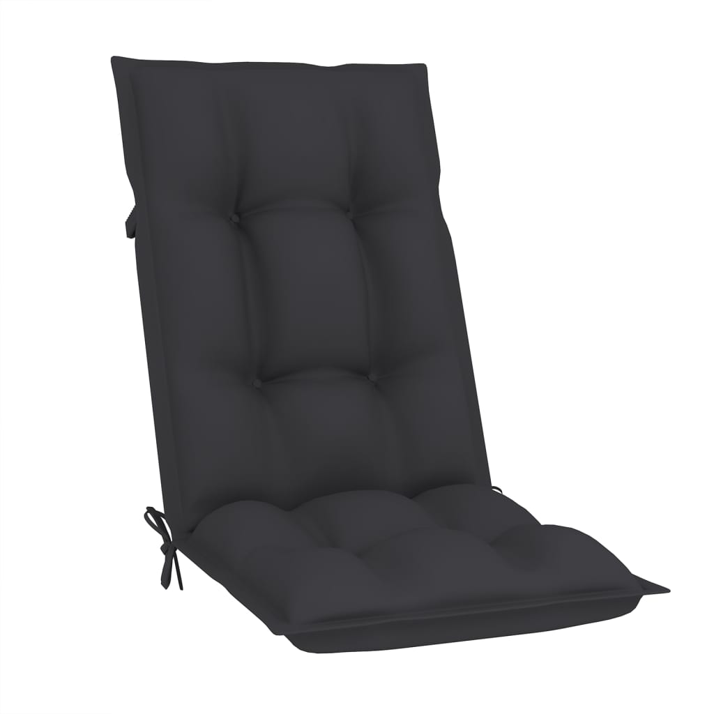 Reclining Folding Chairs with Cushions 4 pcs Solid Teak Wood