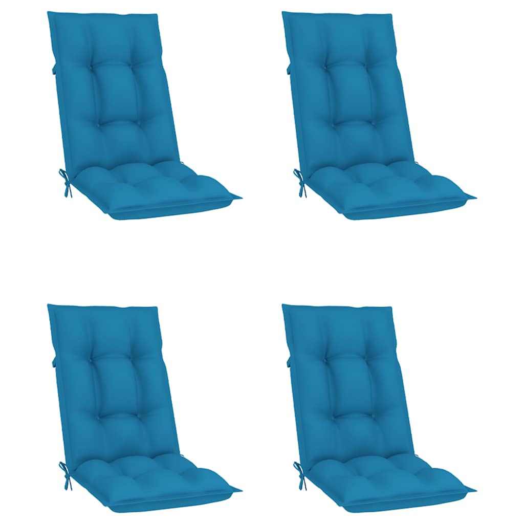 Reclining Folding Chairs with Cushions 4 pcs Solid Teak Wood