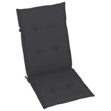 Reclining Folding Chairs with Cushions 6 pcs Solid Teak Wood
