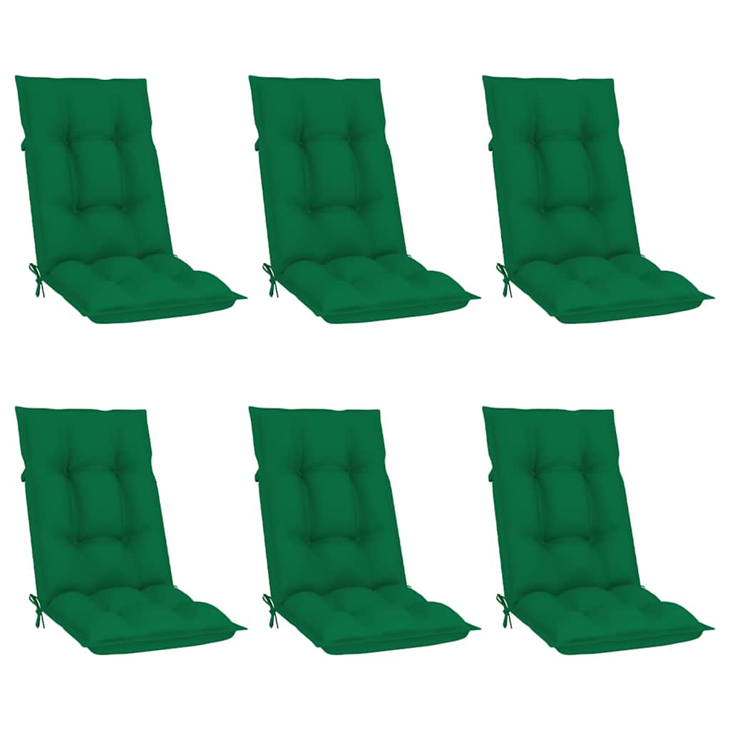 Reclining Folding Chairs with Cushions 6 pcs Solid Teak Wood