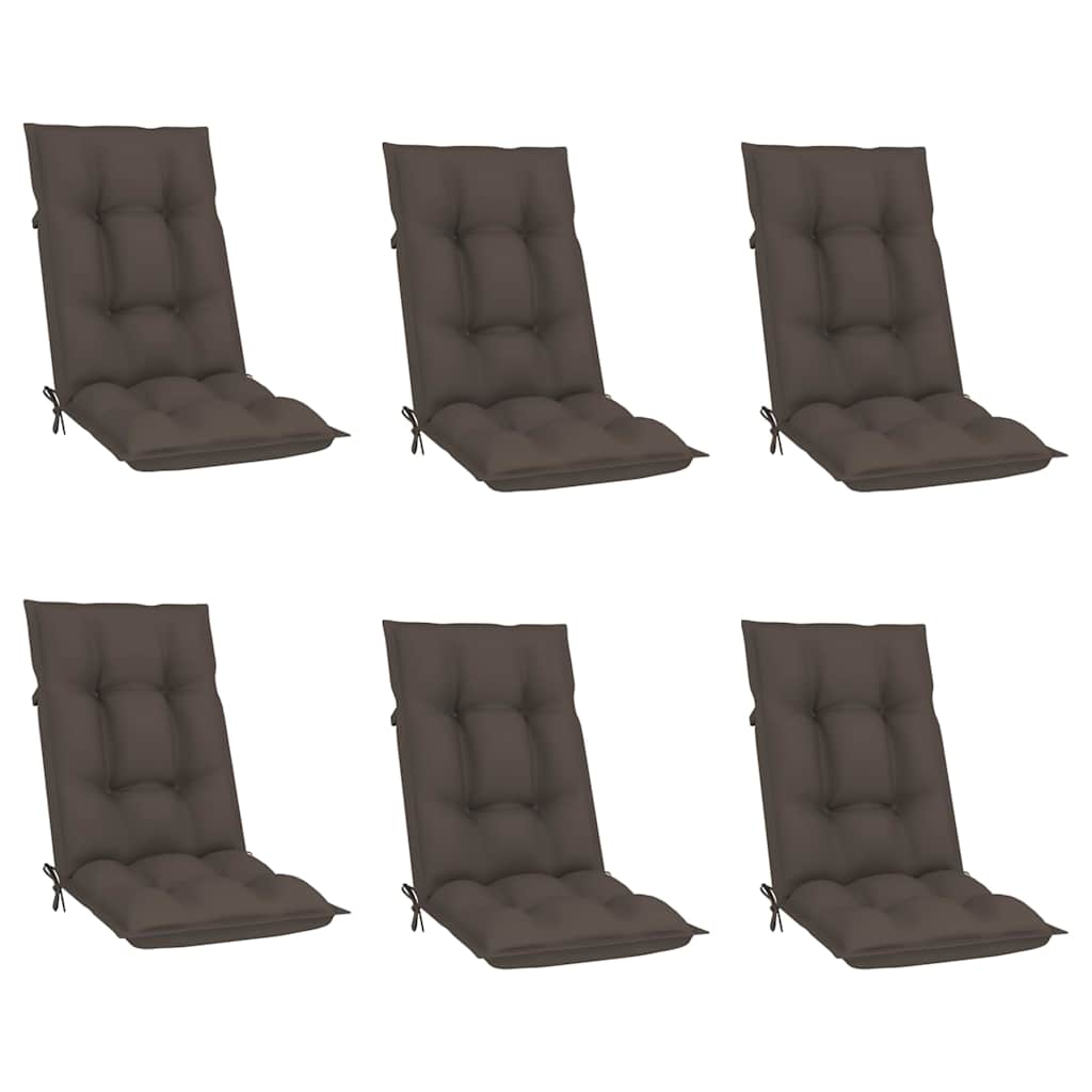 Reclining Folding Chairs with Cushions 6 pcs Solid Teak Wood