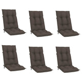 Reclining Folding Chairs with Cushions 6 pcs Solid Teak Wood - Side View
