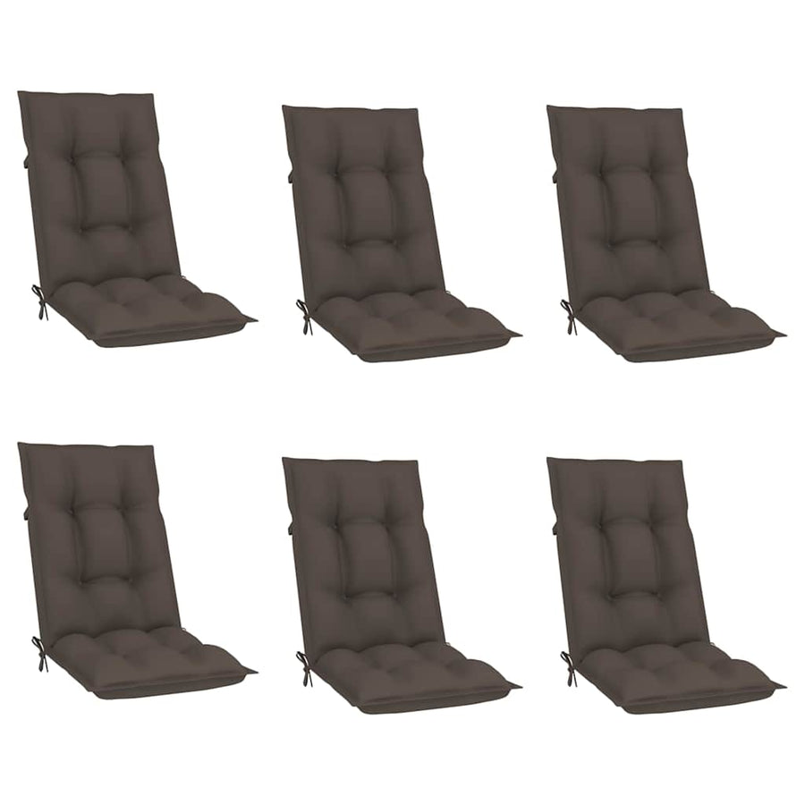 Reclining Folding Chairs with Cushions 6 pcs Solid Teak Wood