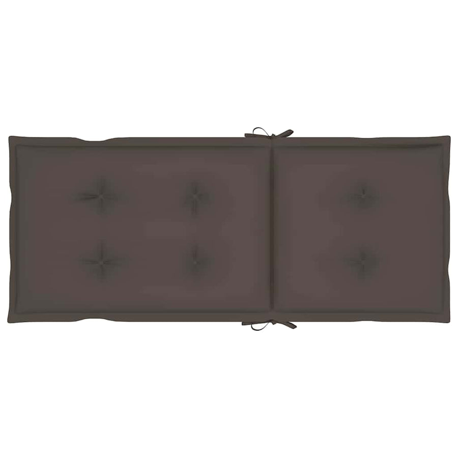 Reclining Folding Chairs with Cushions 6 pcs Solid Teak Wood