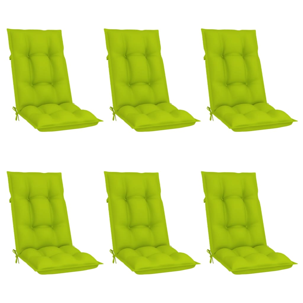 Reclining Folding Chairs with Cushions 6 pcs Solid Teak Wood