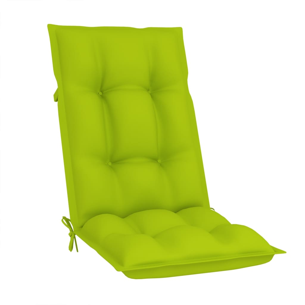 Reclining Folding Chairs with Cushions 6 pcs Solid Teak Wood
