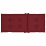 Reclining Folding Chairs with Cushions 8 pcs Solid Teak Wood