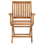 Folding Chairs 4 pcs Solid Teak Wood