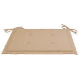 Folding Garden Chairs with Cushions 4 pcs Solid Teak Wood - Extra Image