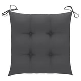 Folding Garden Chairs with Cushions 6 pcs Solid Teak Wood - Low Angle