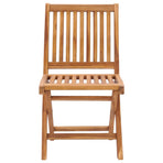 Folding Chairs with Cushions 4 pcs Solid Teak Wood