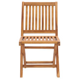 Folding Garden Chairs with Cushions 6 pcs Solid Teak Wood - 45-Degree Angle