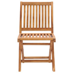 Folding Chairs with Cushions 6 pcs Solid Teak Wood