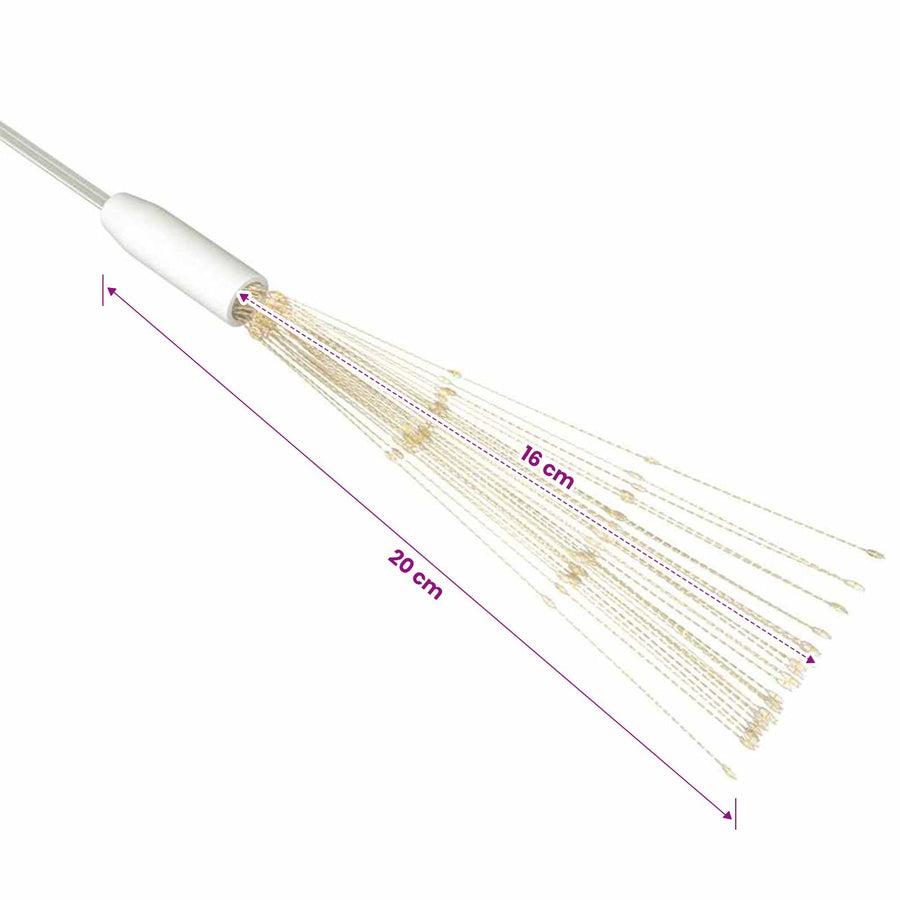 Outdoor Christmas Firecrack Light Warm White 20cm 140 LEDs