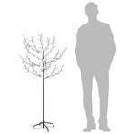 Christmas Tree 120 LEDs Warm White Light Cherry Blossom 150 cm