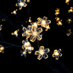 Christmas Tree 200 LEDs Warm White Light Cherry Blossom 180 cm