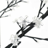Christmas Tree 200 LEDs Warm White Light Cherry Blossom 180 cm - Rear View