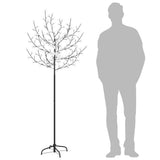 Christmas Tree 200 LEDs Warm White Light Cherry Blossom 180 cm - Low Angle