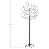 Christmas Tree 200 LEDs Warm White Light Cherry Blossom 180 cm - Extra Image