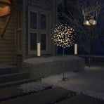 Christmas Tree 200 LEDs Warm White Light Cherry Blossom 180 cm