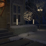 Christmas Tree 200 LEDs Warm White Light Cherry Blossom 180 cm