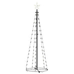 Christmas Cone Tree Warm White 84 LEDs Decoration 50x150 cm