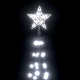 Christmas Cone Tree Cold White 136 LEDs Decoration 70x240 cm