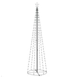 Christmas Cone Tree Blue 136 LEDs Decoration 70x240 cm
